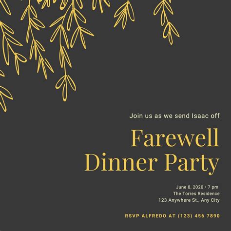 farewell party invitation